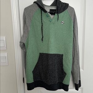 Billabong Colorblock Pullover Hoodie Fleece Long Sleeve Sweatshirt Men's XL